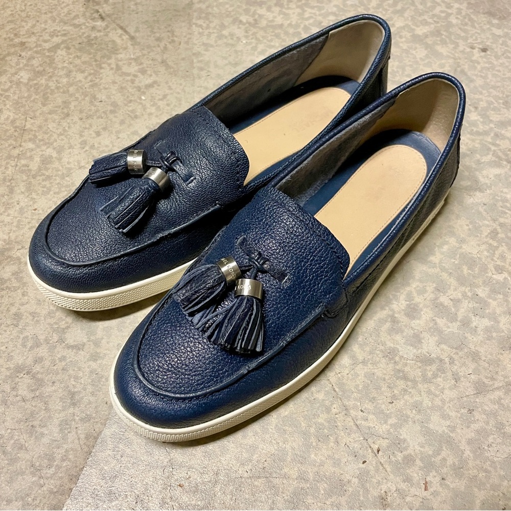 Michael Kors Callahan Moccasins Tassel Leather Slip-on Loafers